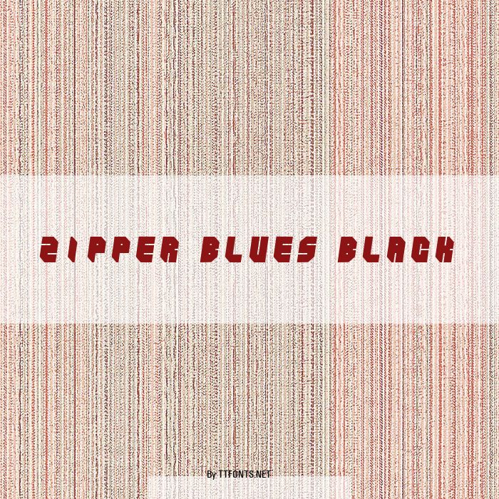 Zipper blues Black example